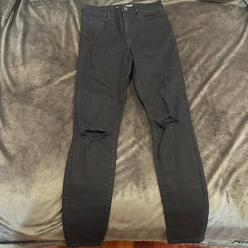 GARAGE High Rise Black Demin Jeans 3